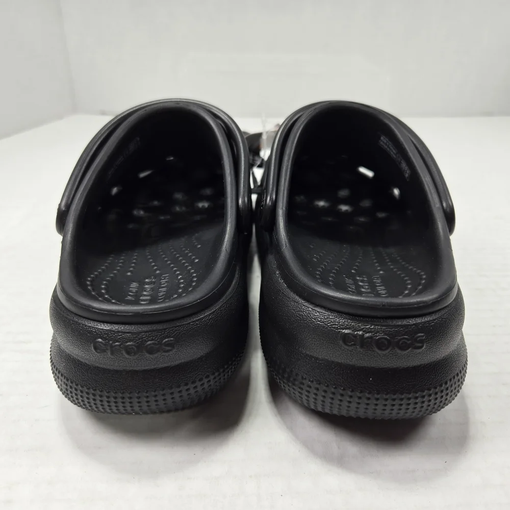 CROCS Unisex Classic Cutie Clog Black Slip-on Sandals Size C12 Toddler